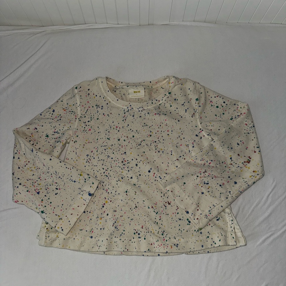Anthropologie Maeve Multicolor Speckled Top